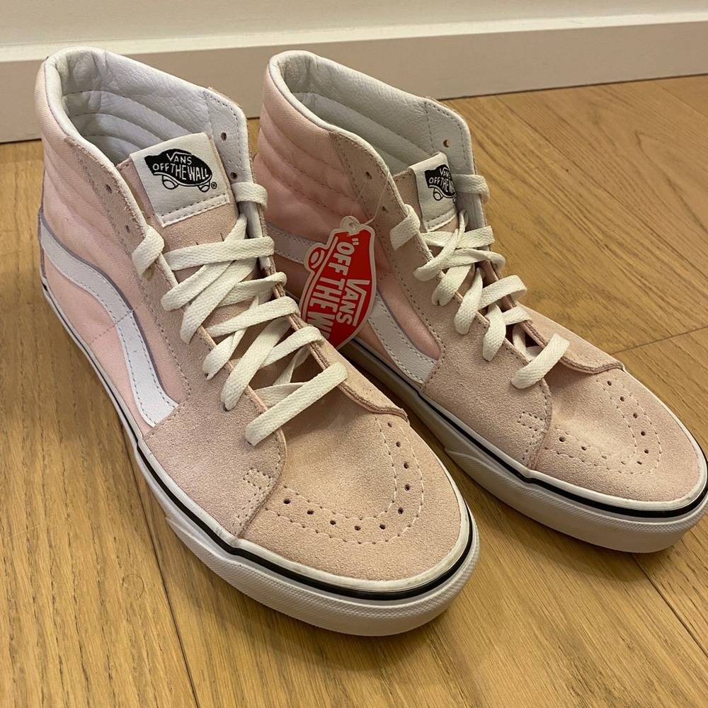 New Vans Pink Suede High Tops